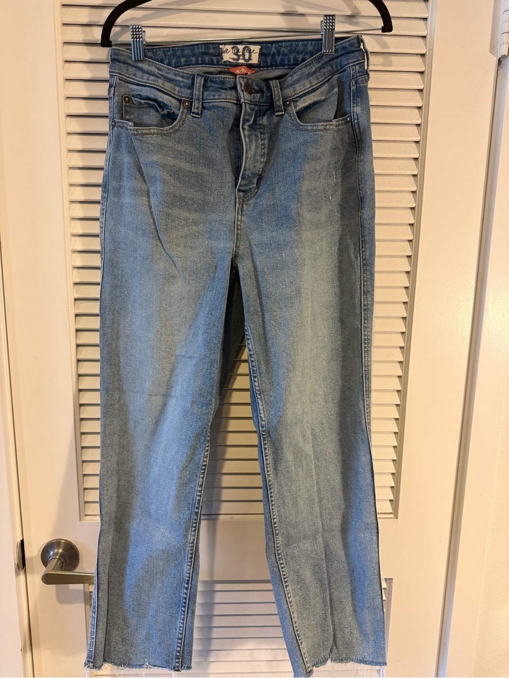 We The Free Light Wash Straight-Leg Jeans
